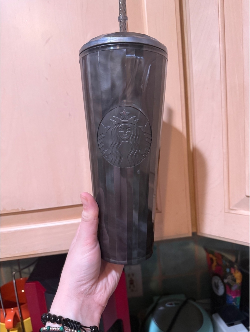 New venti Starbucks disco ball water bottle NWT!!